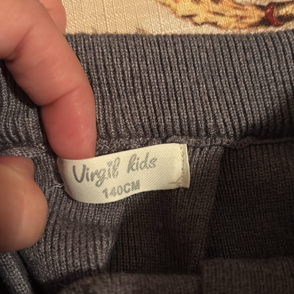 Virgil Kids Gray Pleated Skirt - Picture 5 of 6
